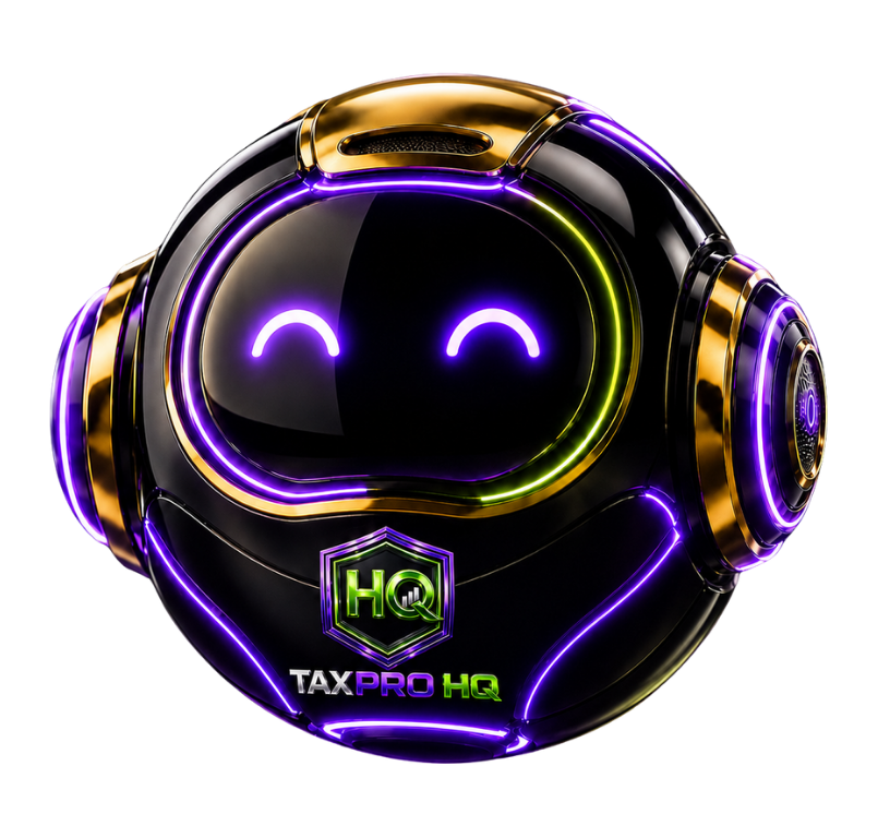 TaxPro HQ robot mascot