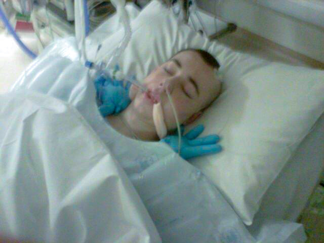 Ryan in hospital