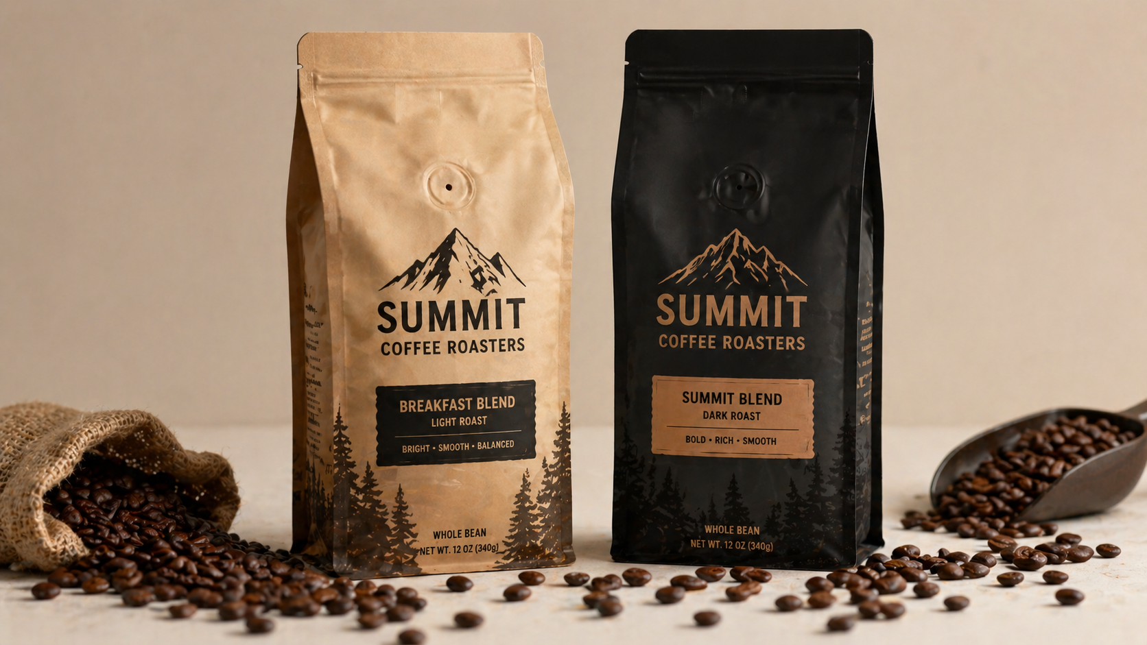 Custom coffee and tea packaging by PackMint