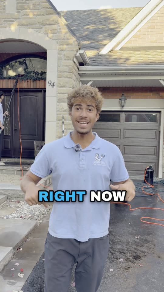Real client ad for a window cleaning company