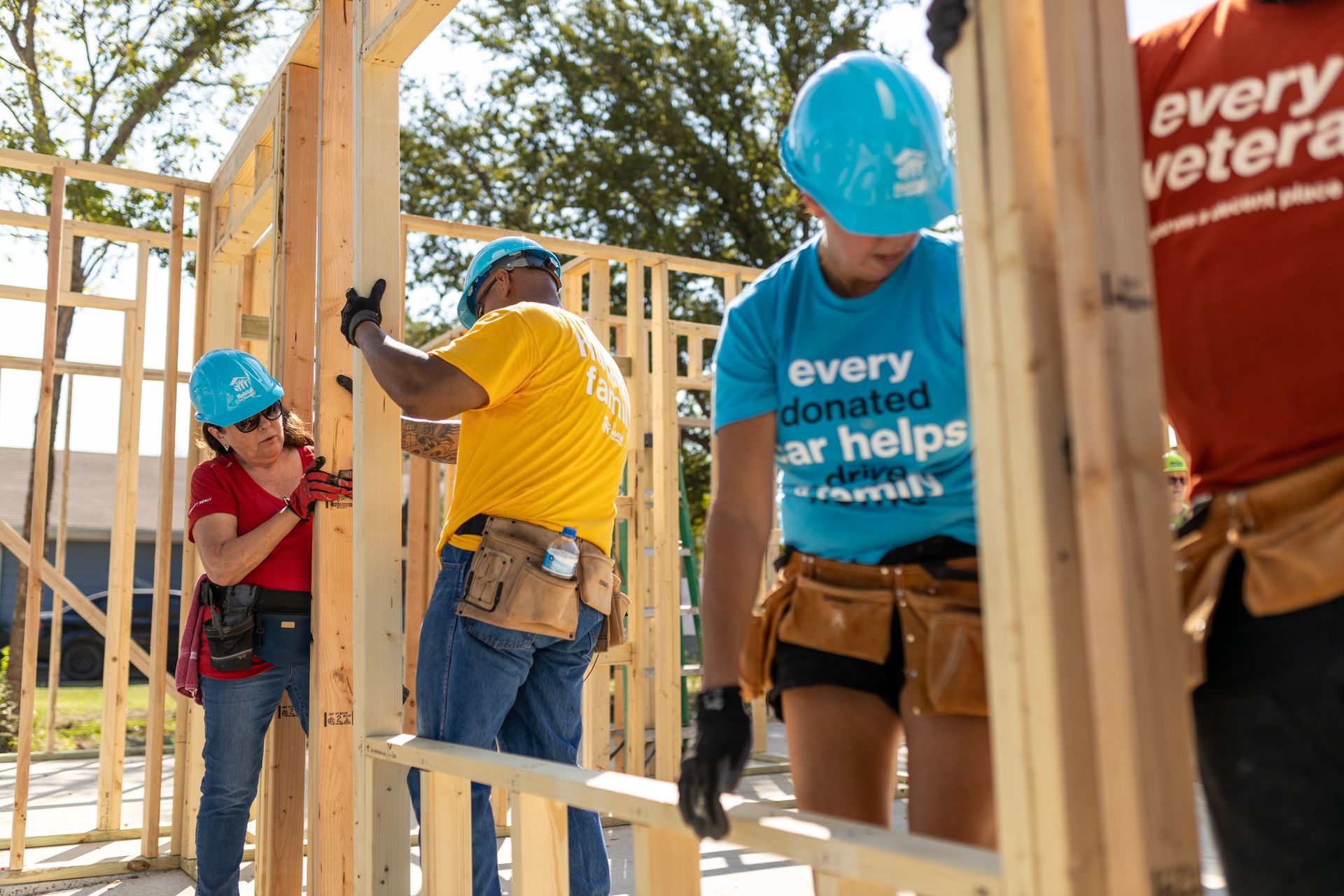 Habitat for Humanity Volunteer Building