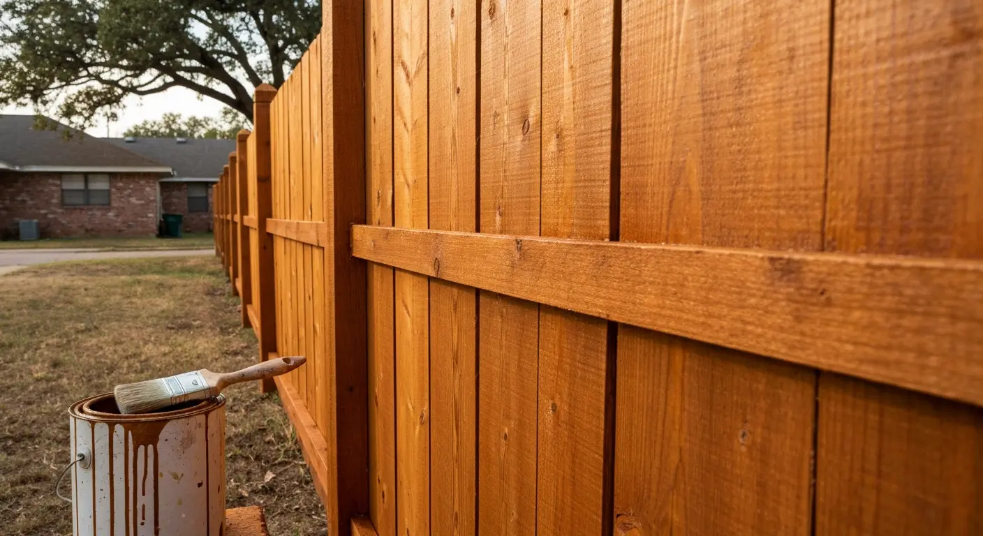 Fence painting and staining