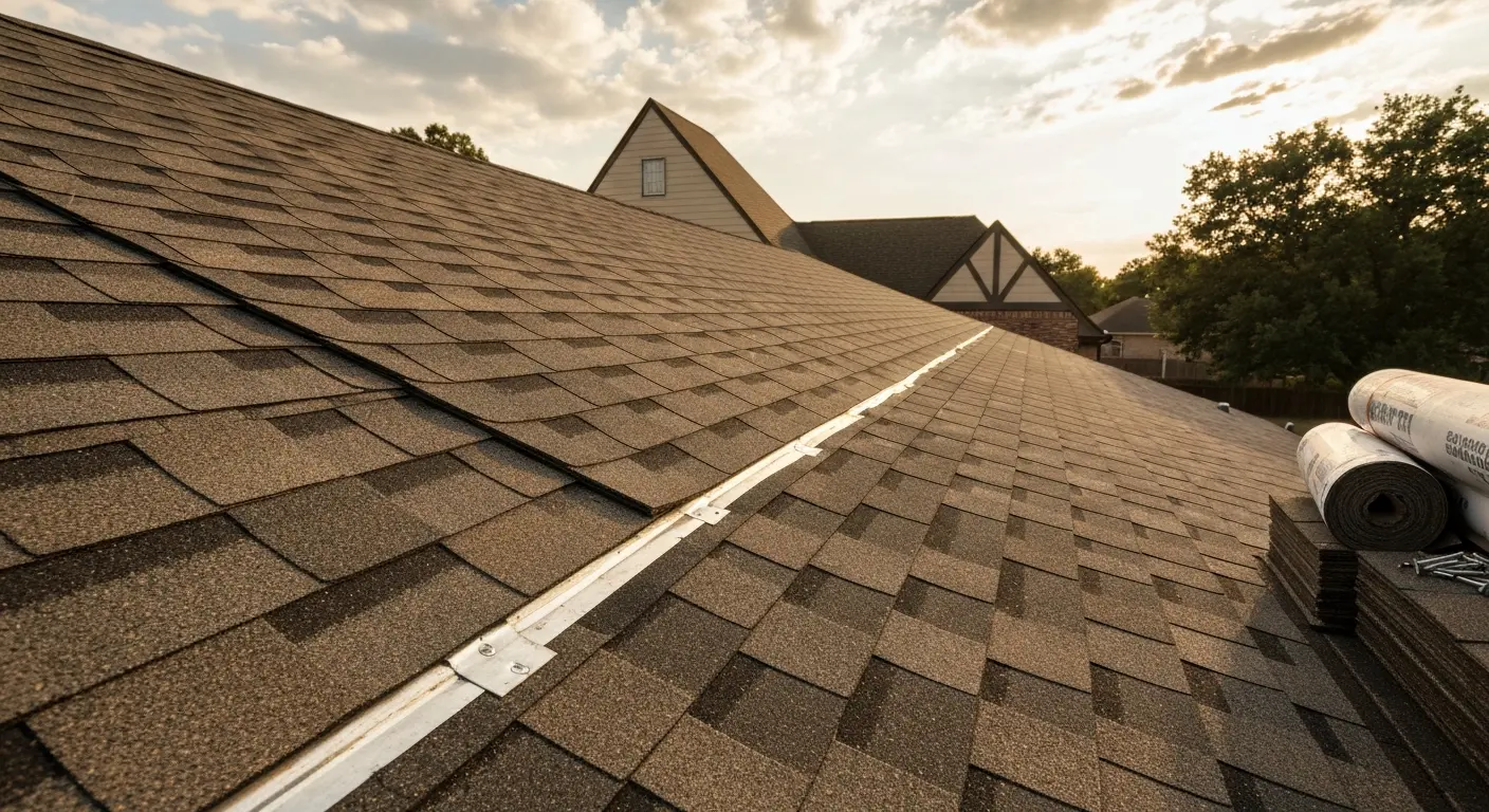 Residential roofing project