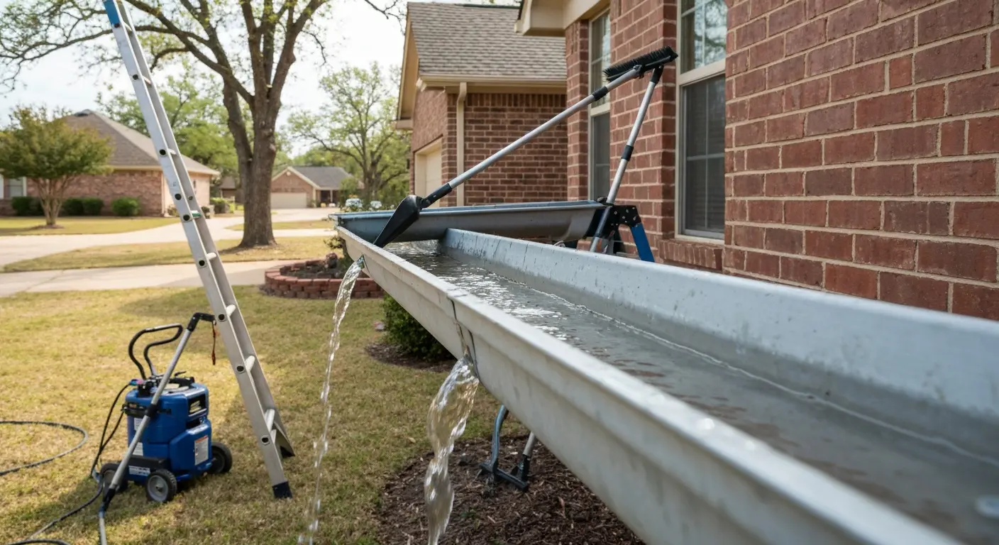 Gutter cleaning service