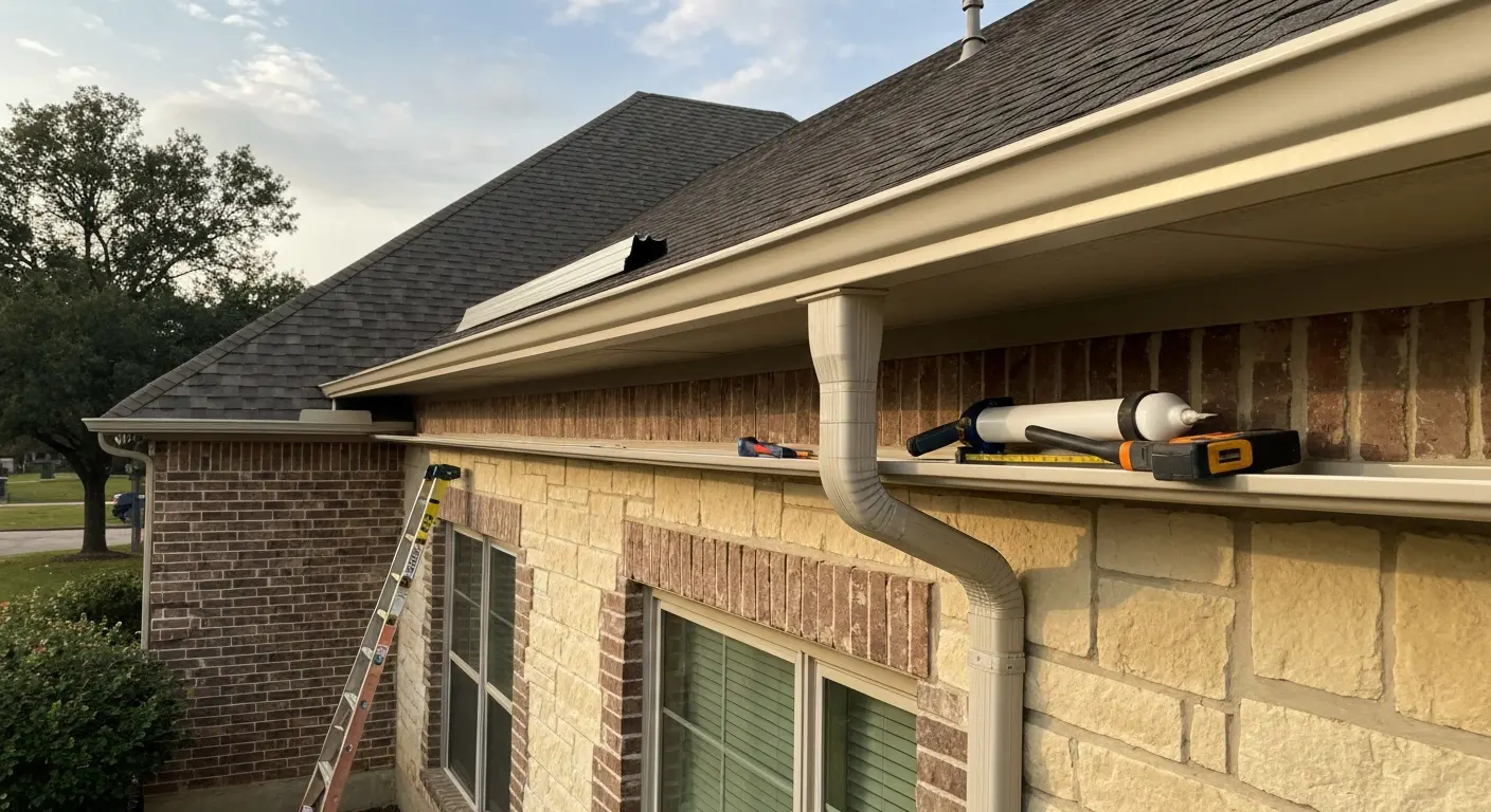 New gutter installation