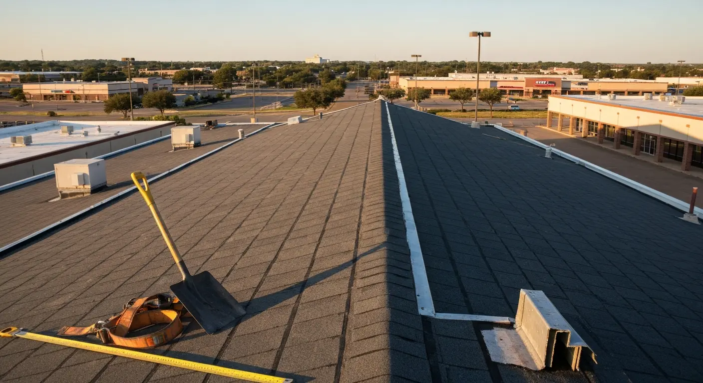 Commercial roofing project in Moore, OK