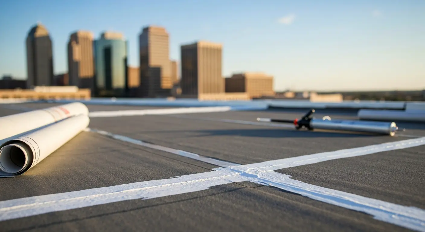 Commercial roof leak repair