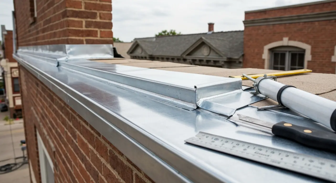 Metal flashing repair