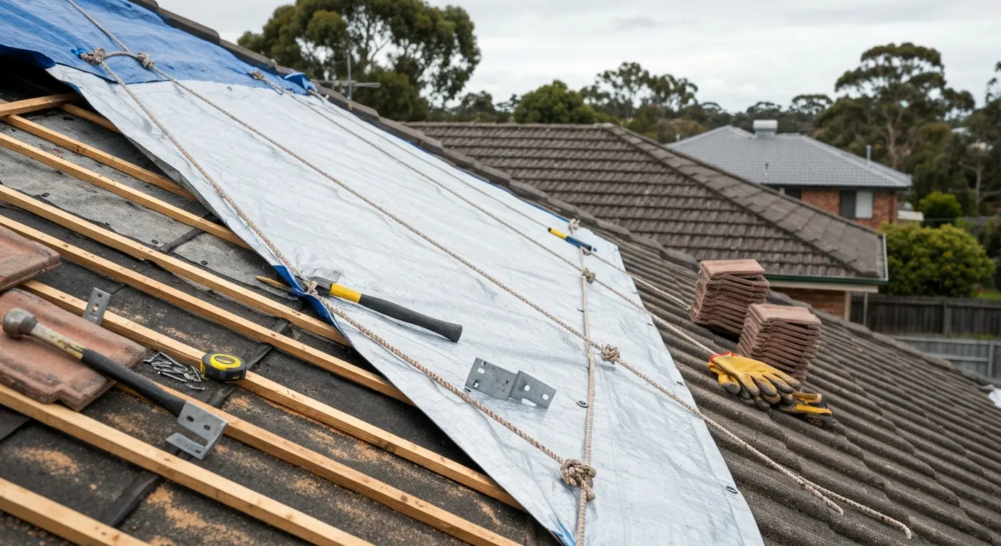 Emergency roof repair and tarping