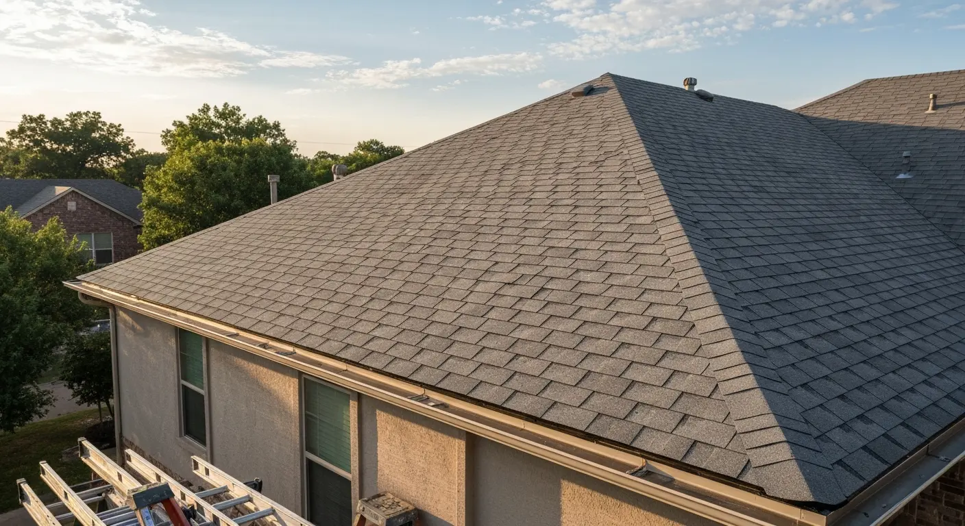 New roof installation on Edmond property