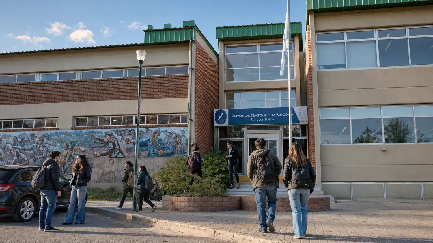 Graduados de la FCE UNPSJB en un acto de la Facultad