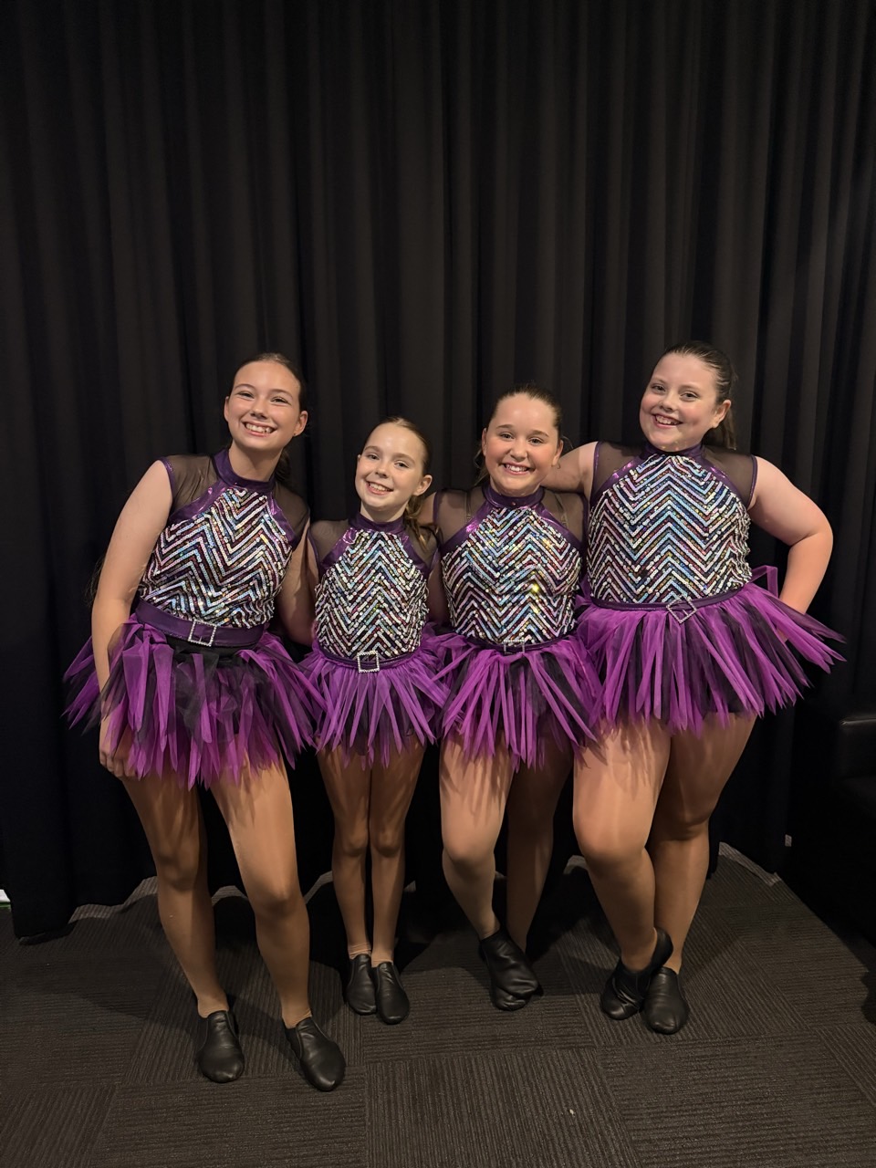 Primary school students in MNM costumes, Baulkham Hills performing arts studio