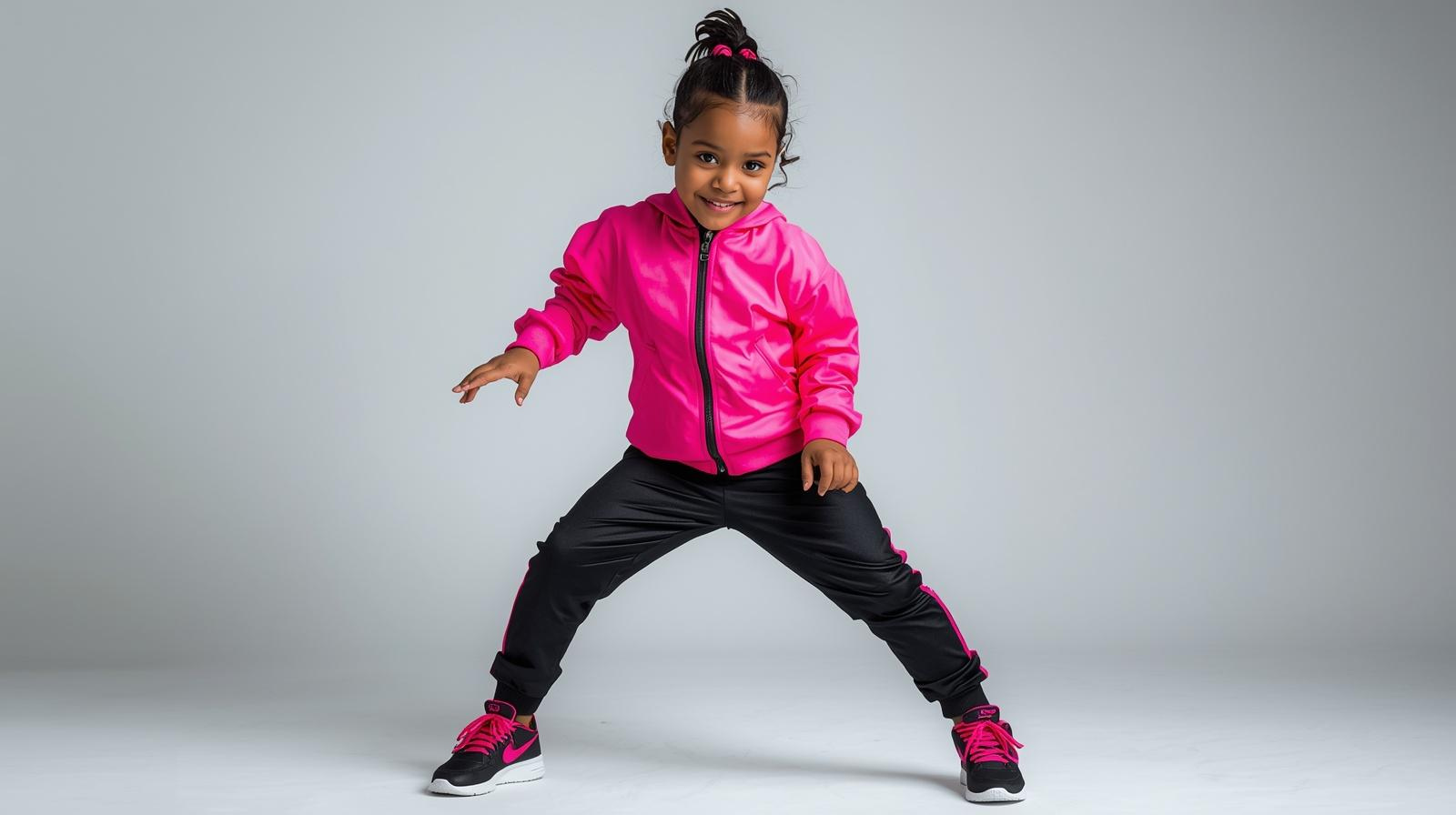 Primary-aged dancers in MNM Creating and Performing costume Hills District