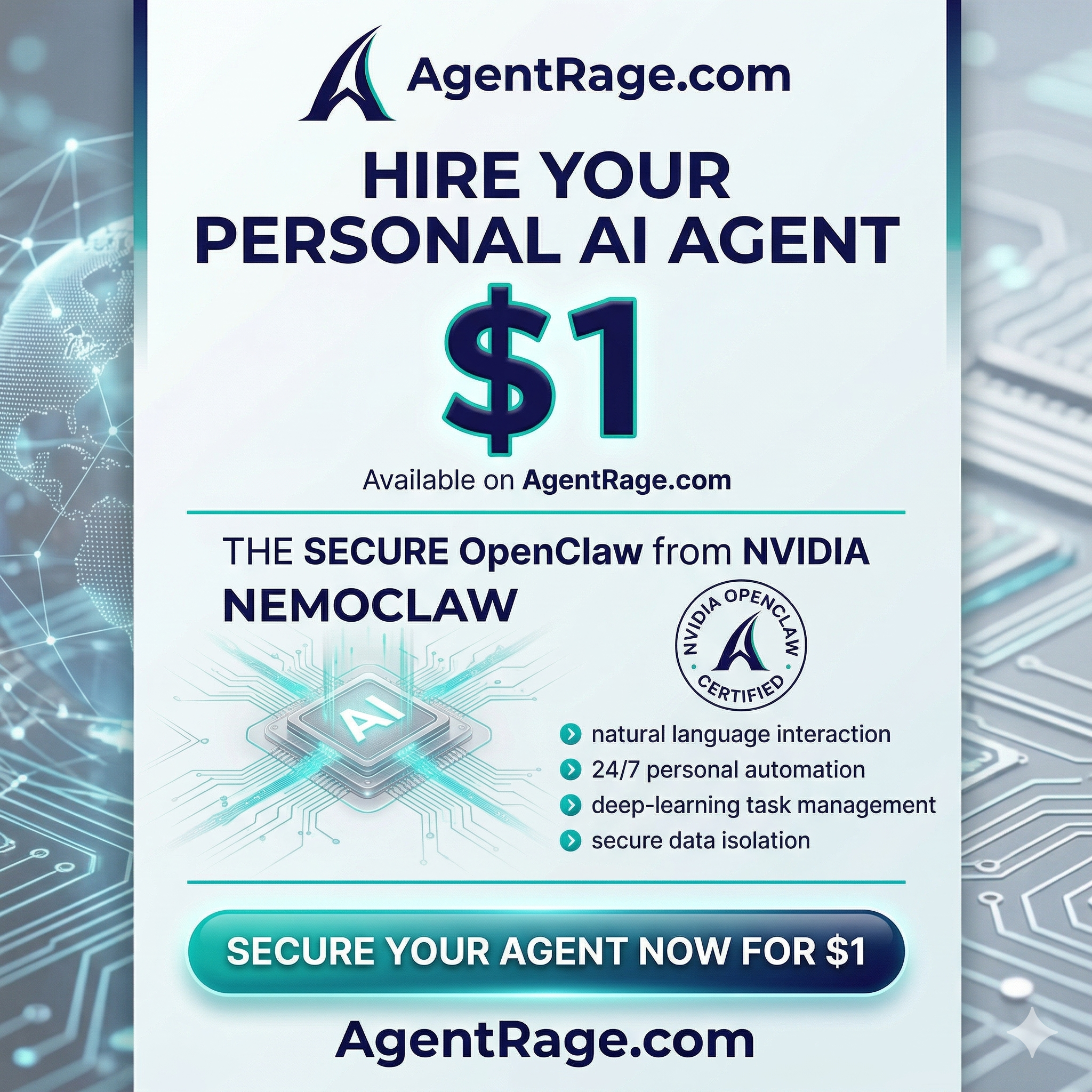 AgentRage NemoClaw Flyer