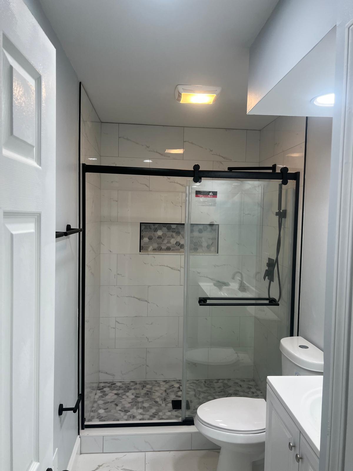 Bathroom remodeling project completed by Mabella Construction in Louisville, KY