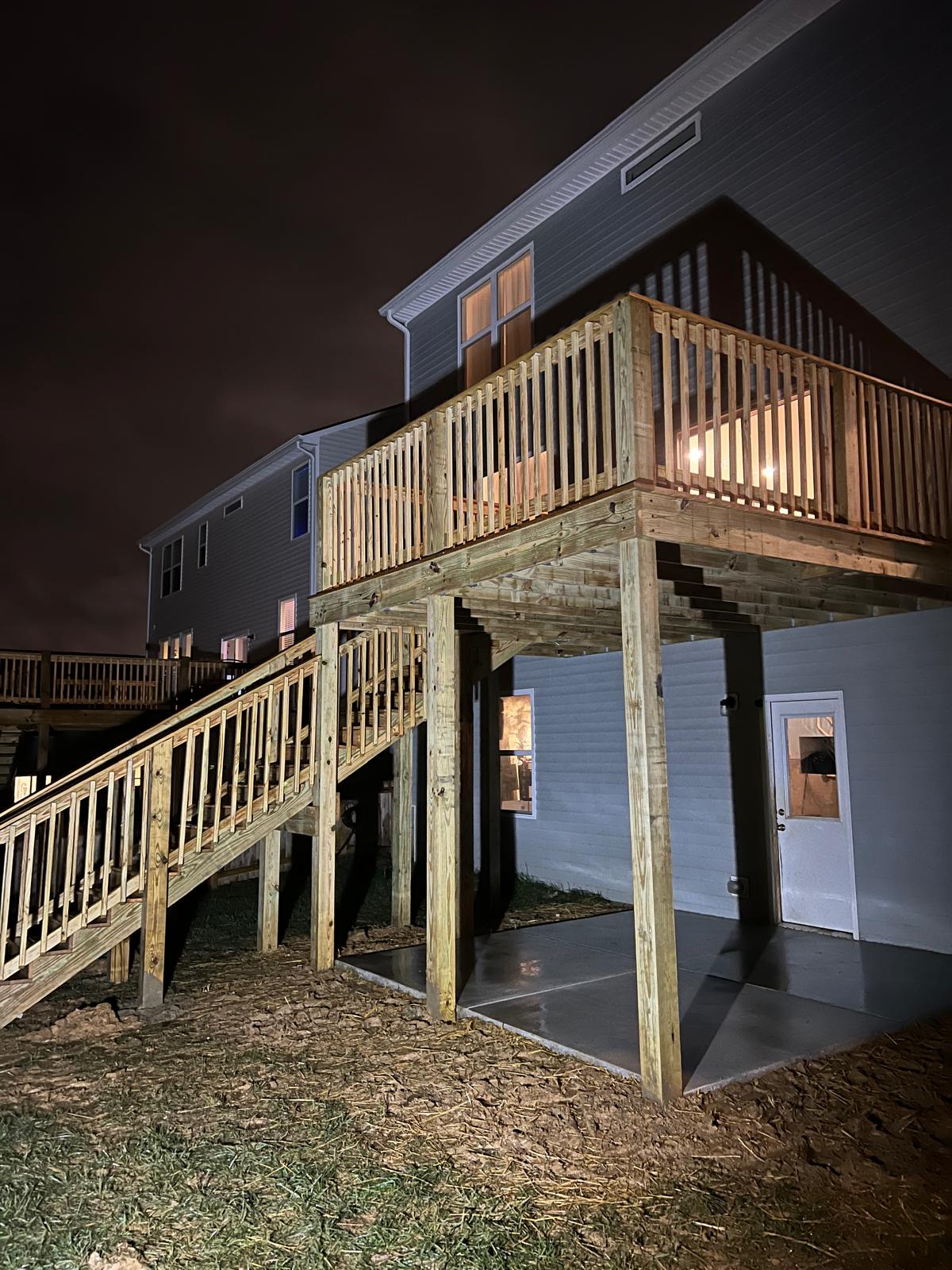 Deck construction project completed by Mabella Construction in Louisville, KY