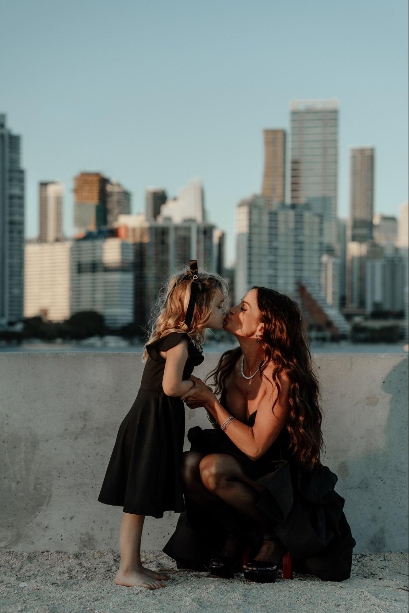 Danielle K. White with her daughter