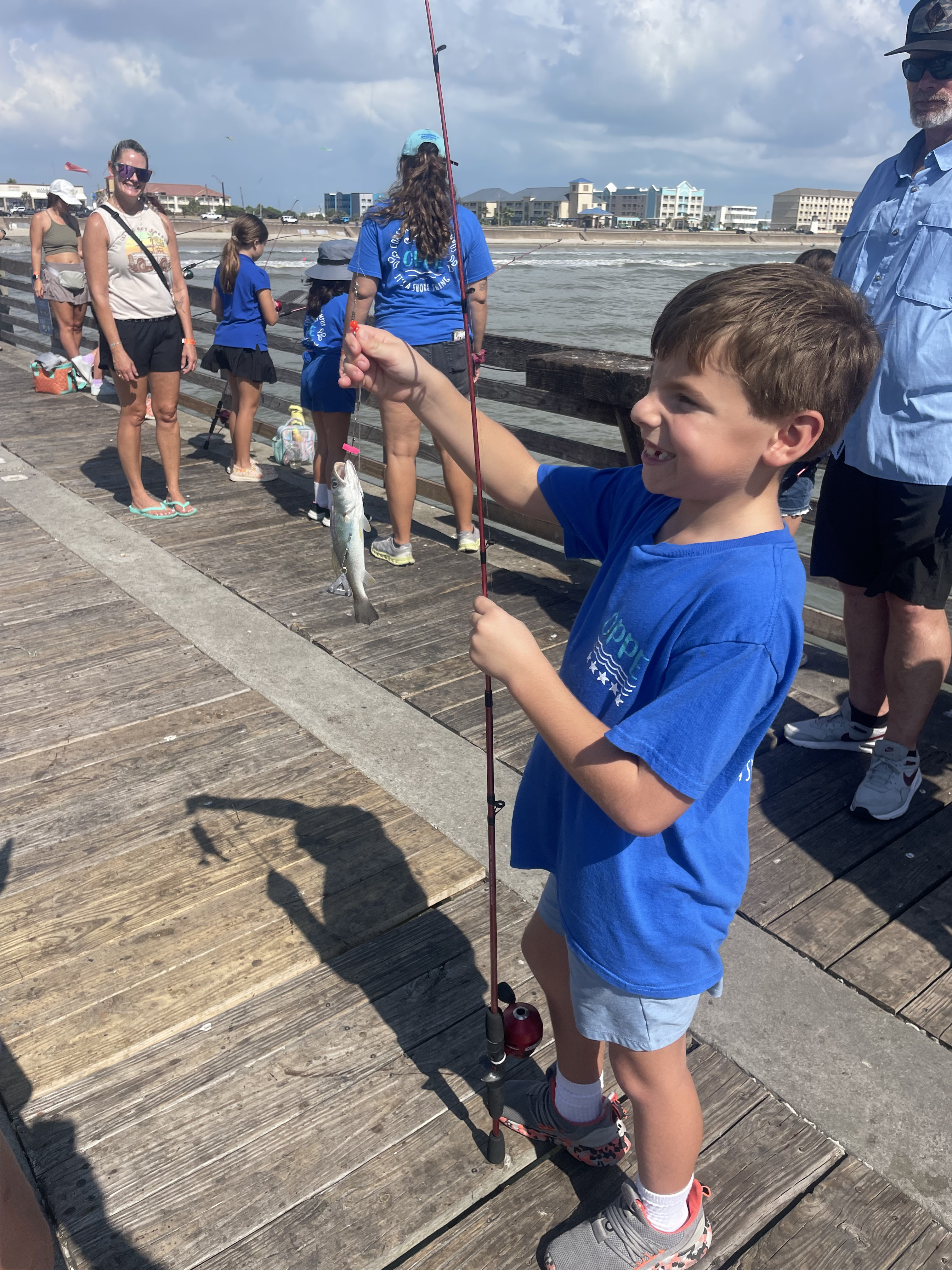 Teach A Kid To Fish program at Galveston Fishing Pier