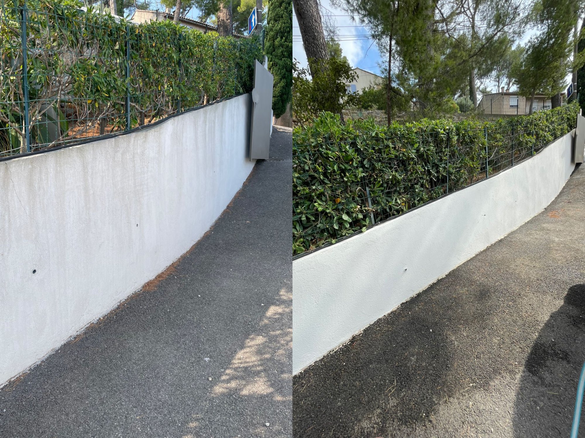 Nettoyage façade mur extérieur avant après – Marseille 13013