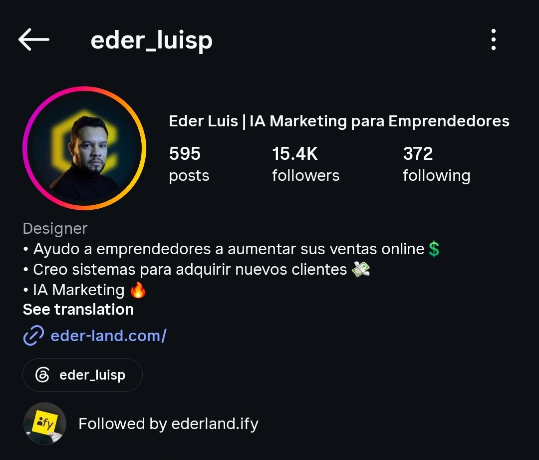 Cliente de AleBrain Studio en Instagram