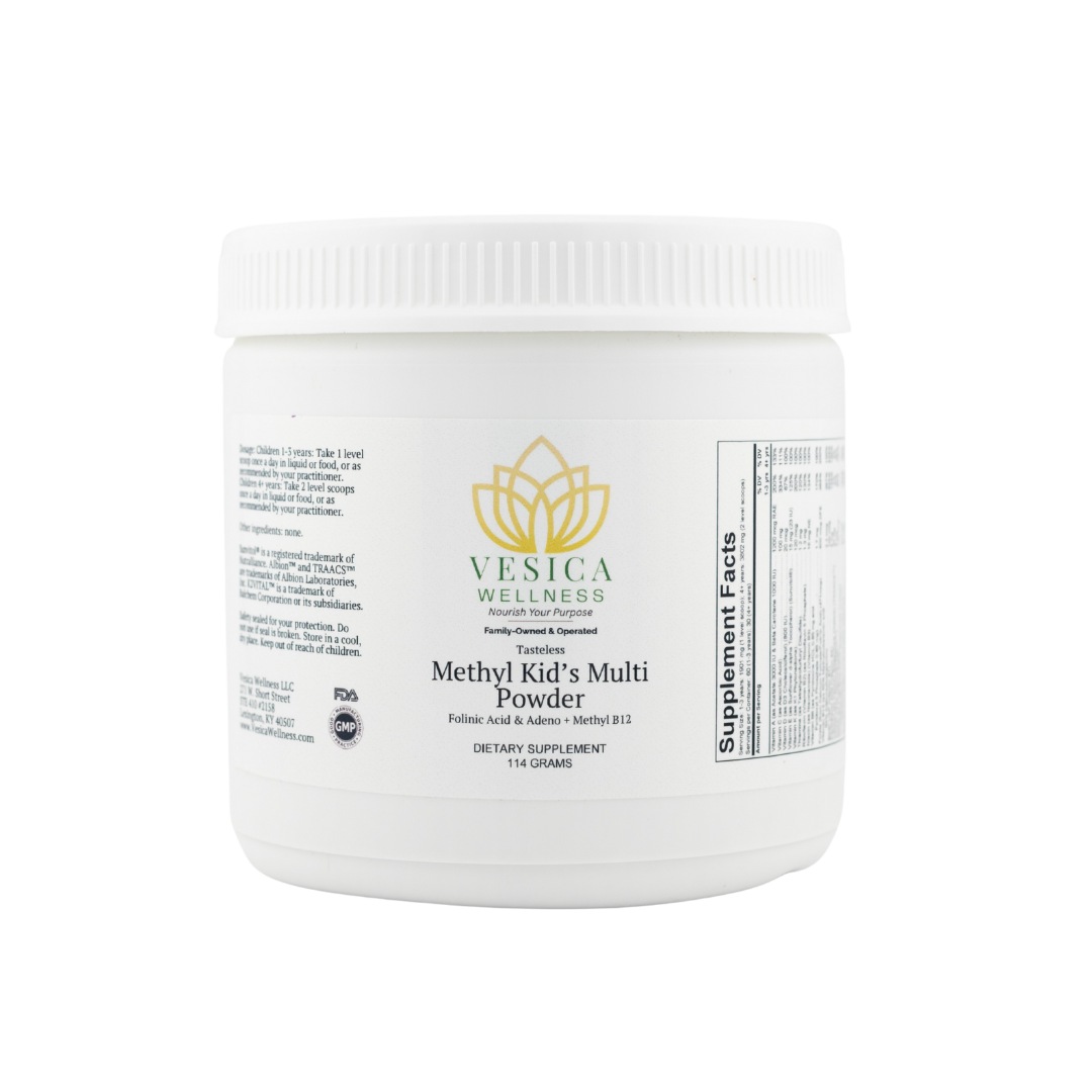Bottle of Vesica Wellness Methylation Supplement