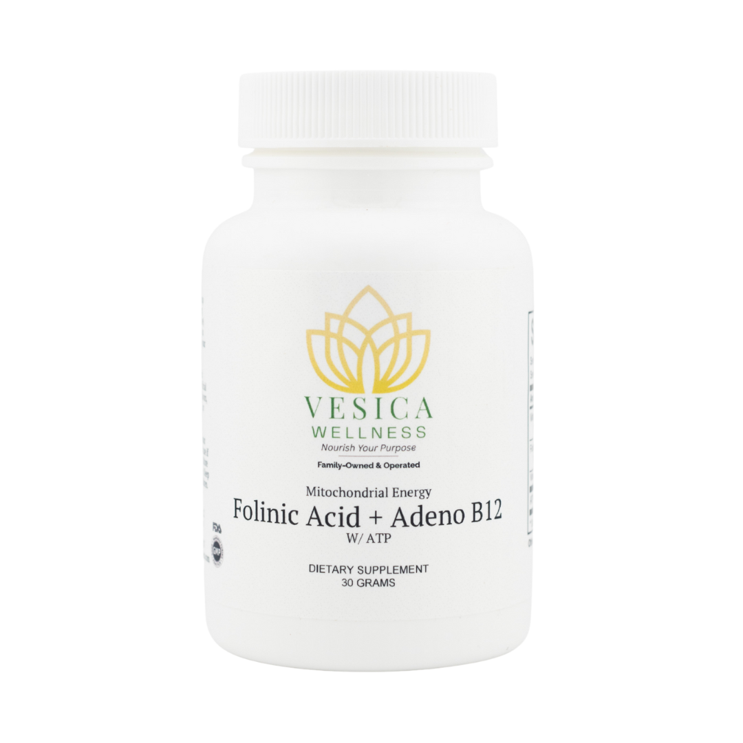Bottle of Vesica Wellness Methylation Supplement