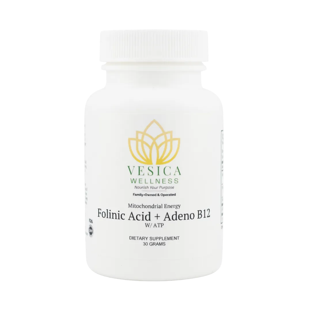 Bottle of Vesica Wellness Methylation Supplement
