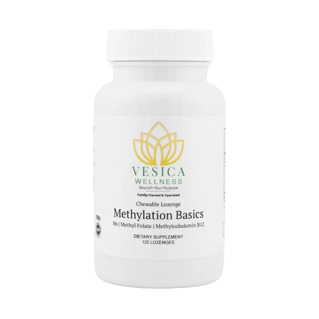Bottle of Vesica Wellness Methylation Supplement