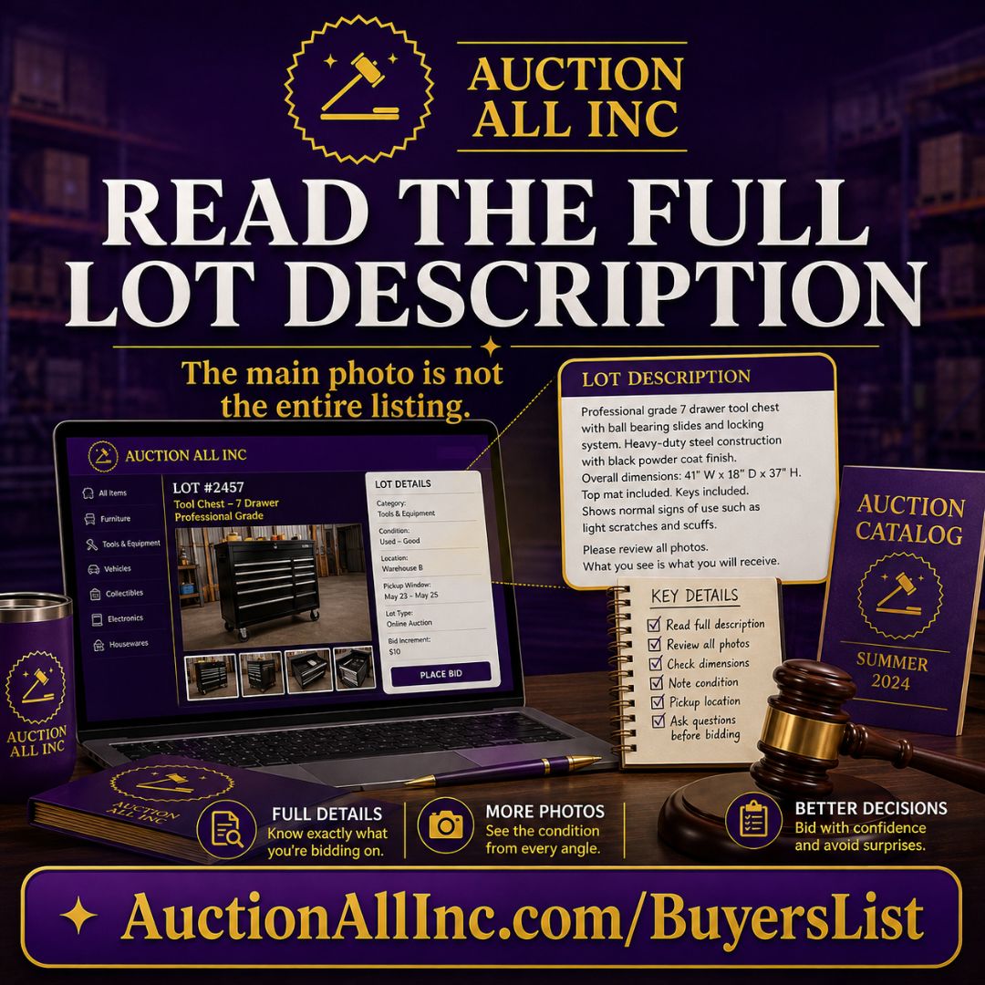Read the Full Lot Description 02