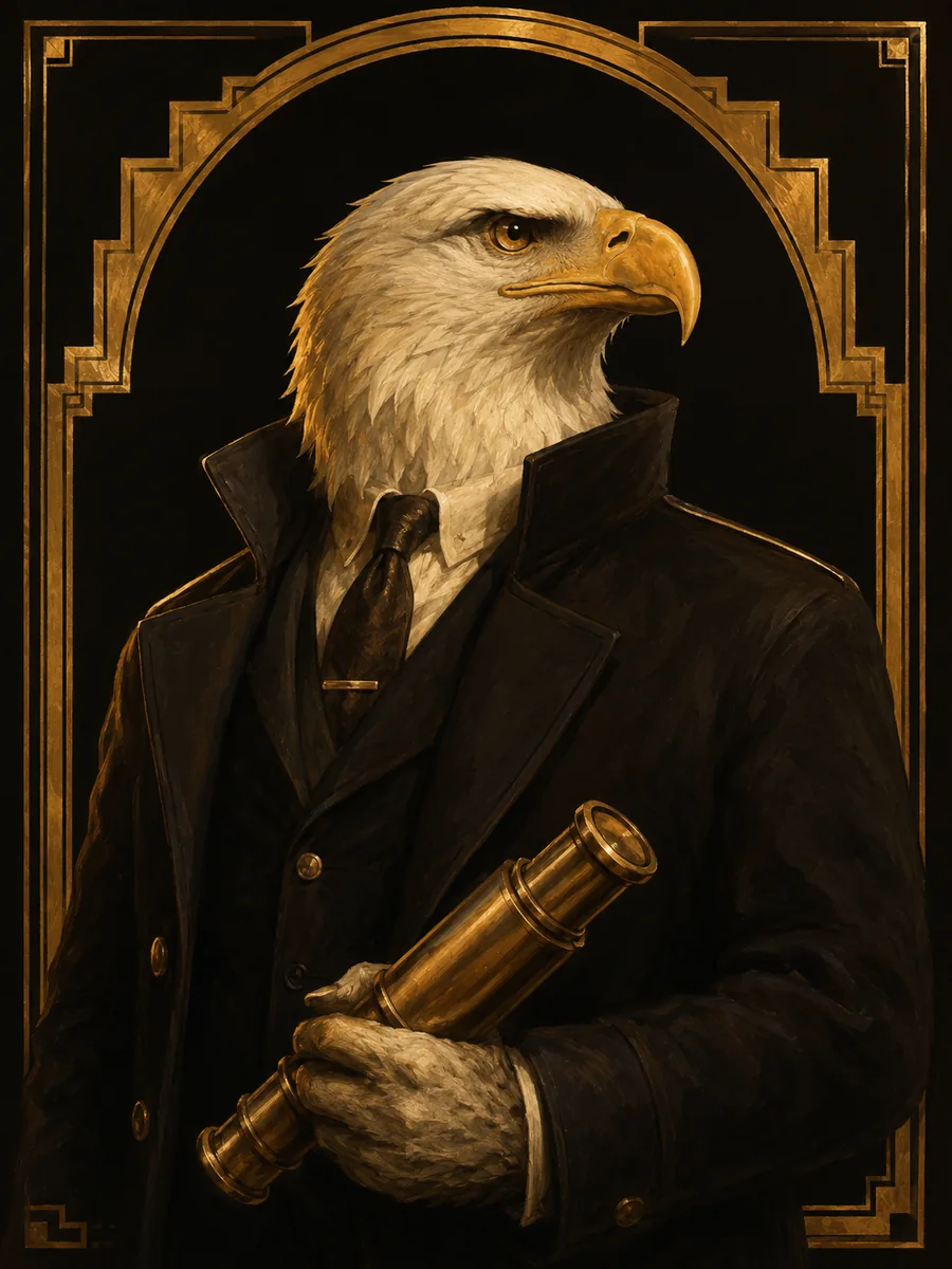 Scout &mdash; an illustrated bald eagle