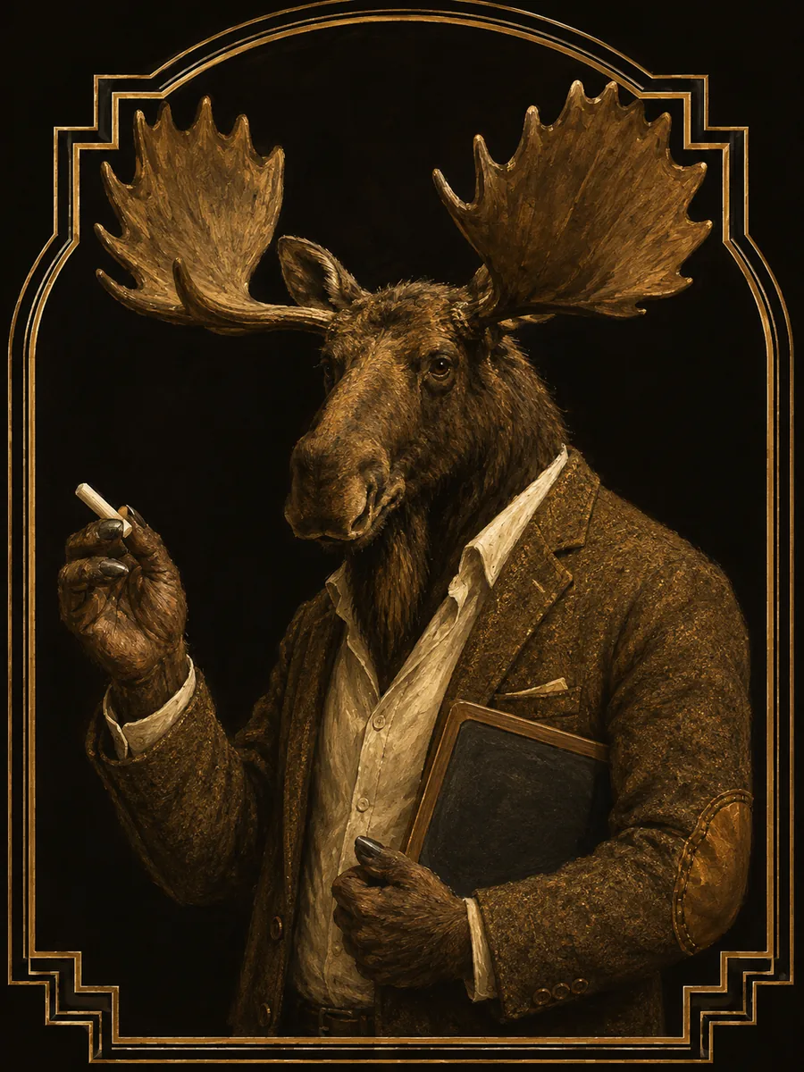 Chalk &mdash; an illustrated moose