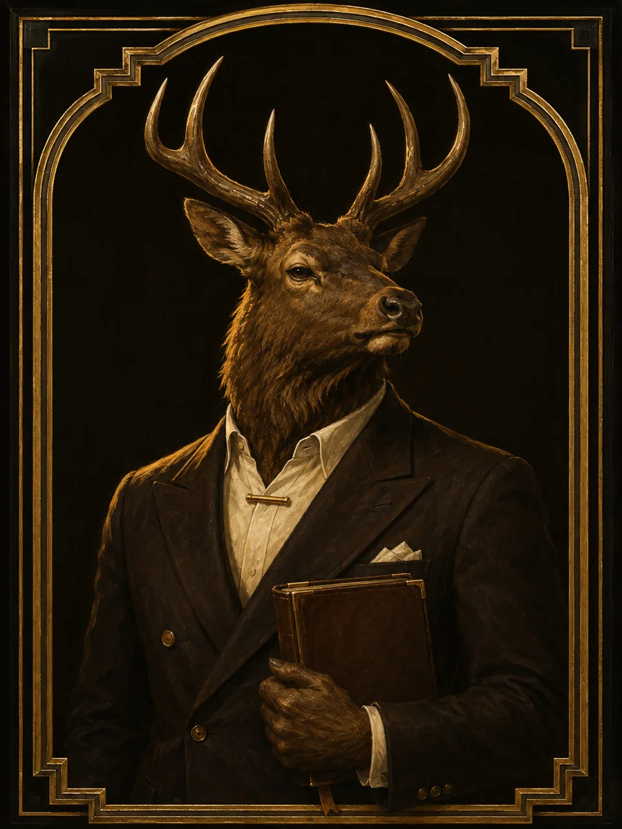 Maverick &mdash; an illustrated bull elk