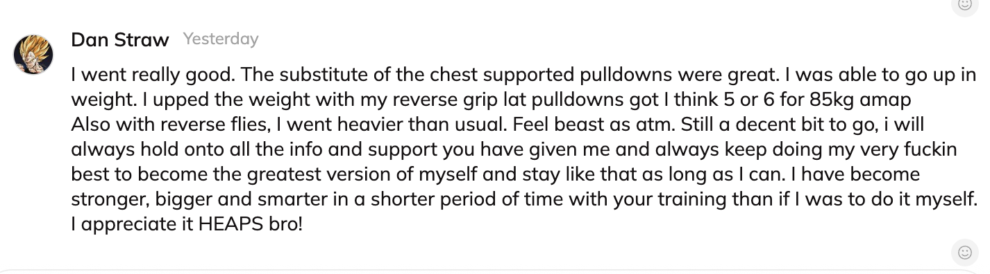 Client testimonial screenshot 2