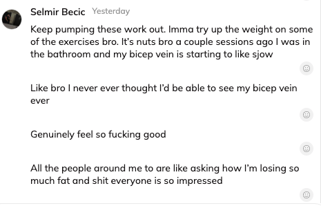 Client testimonial screenshot 3
