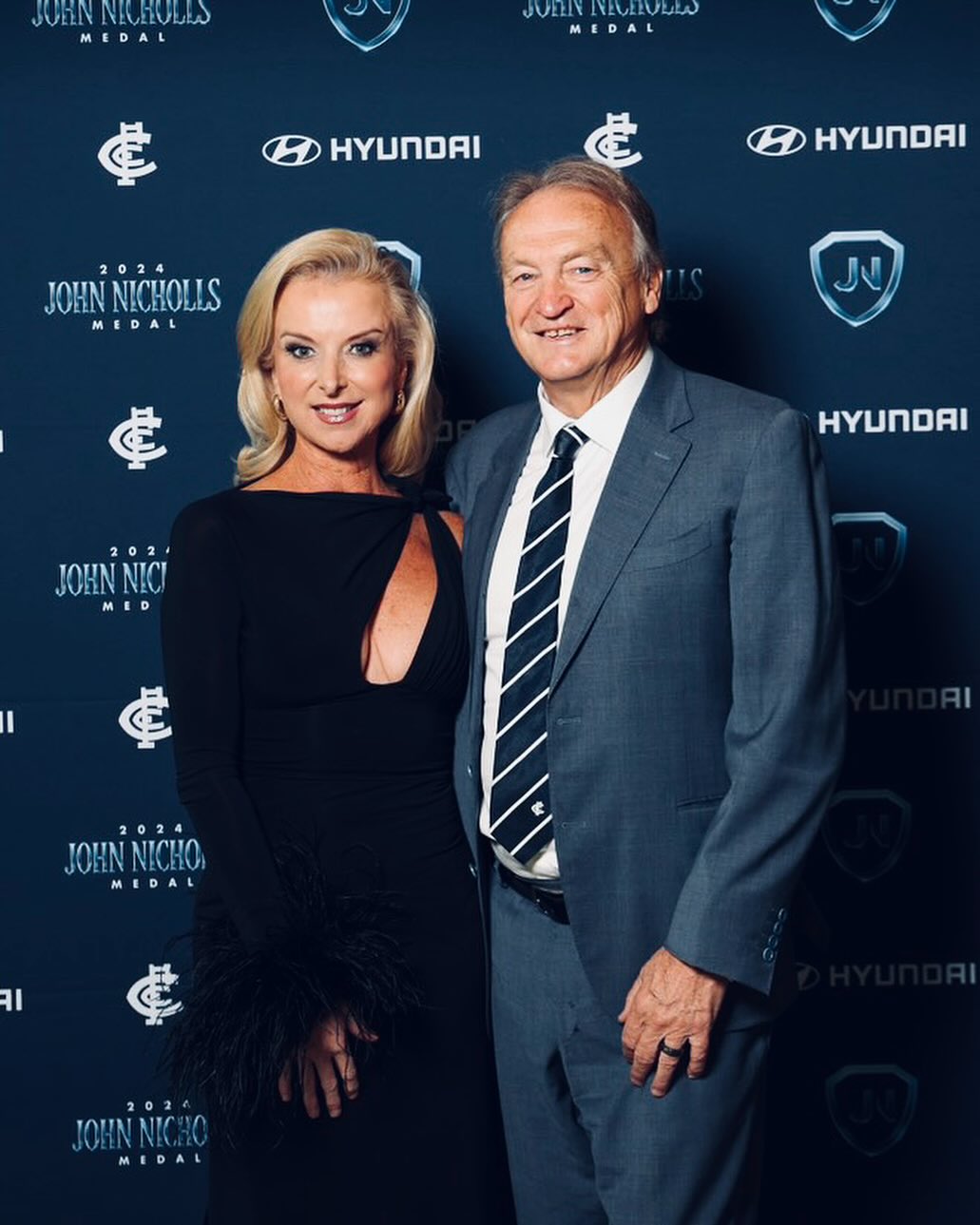 AFL gala event makeup Carlton John Nicholls Medal