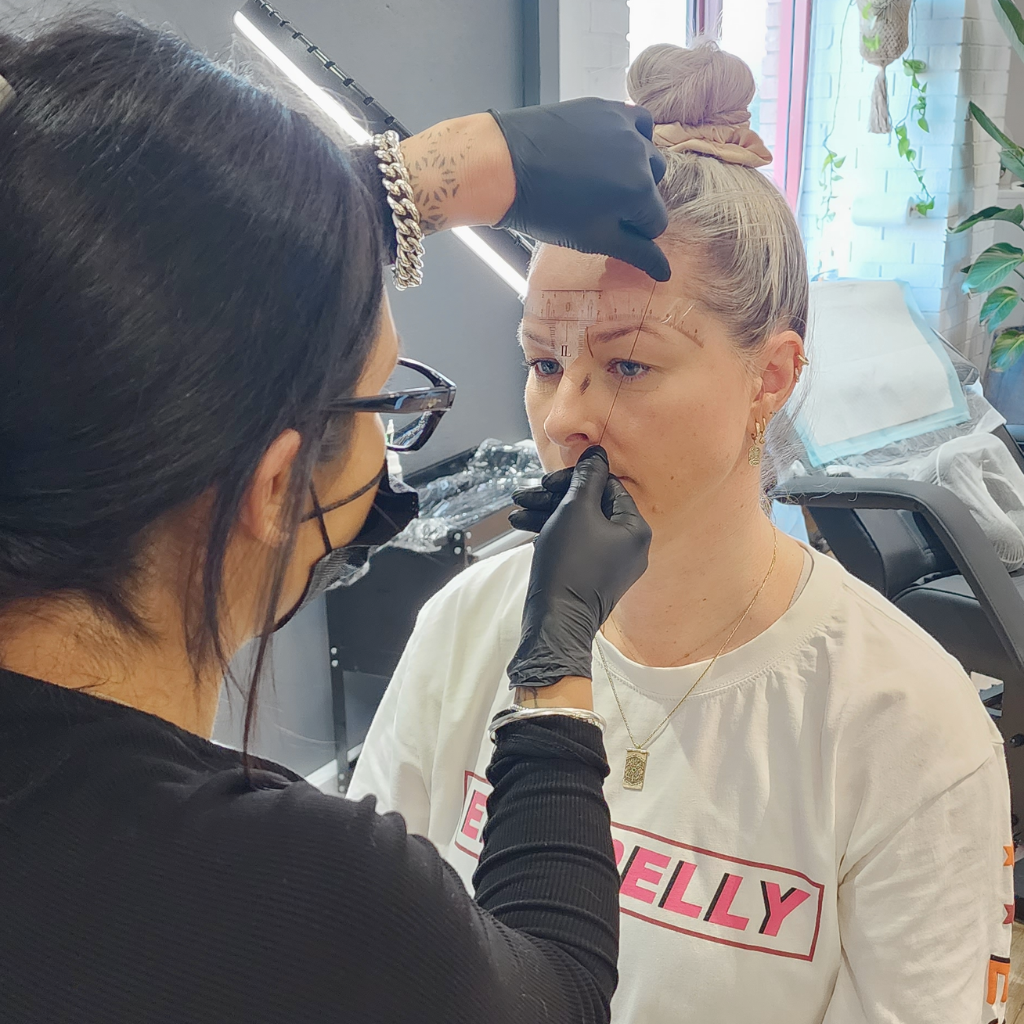 Eyebrow tattoo planning and mapping by Rebekah