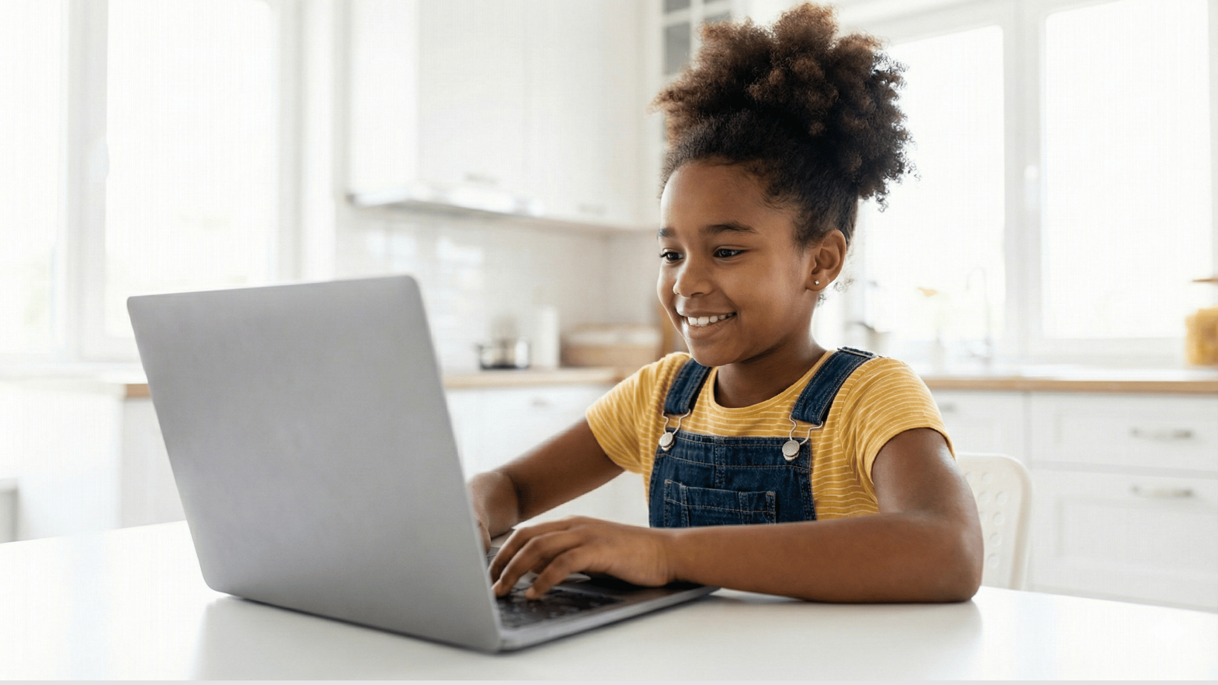Child learning with the FBA Digital Learner Bundle
