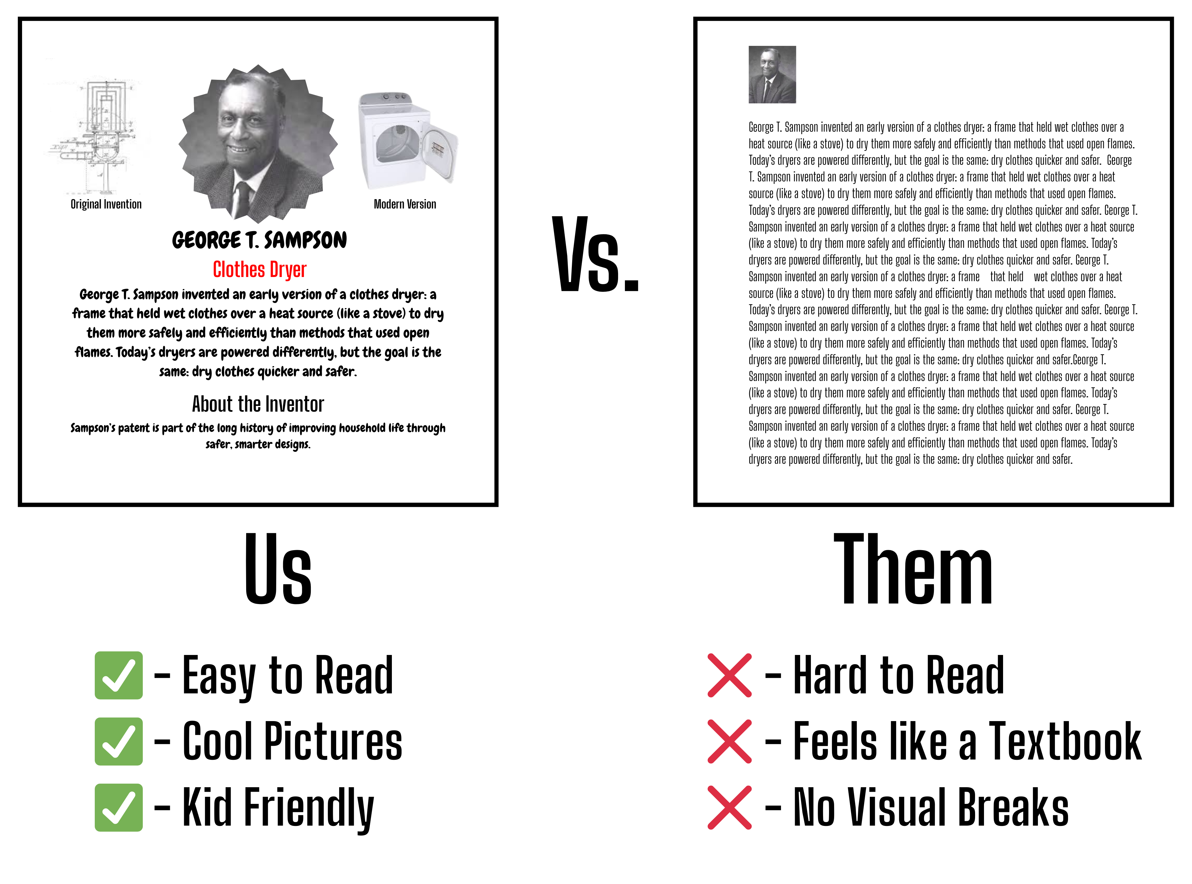 FBA Legacy vs. other books: our format is simpler and easier to read