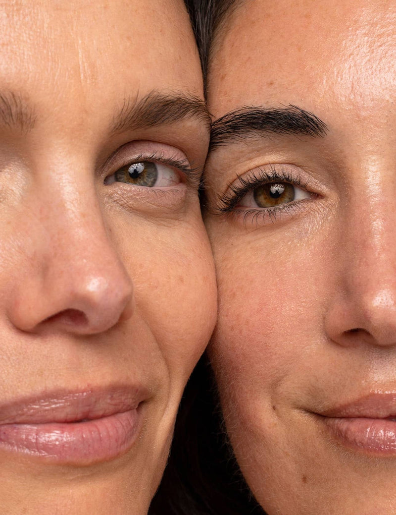 Two women faces