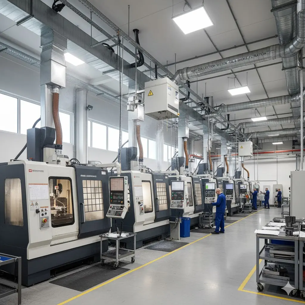 Industrial fabrication dust removal