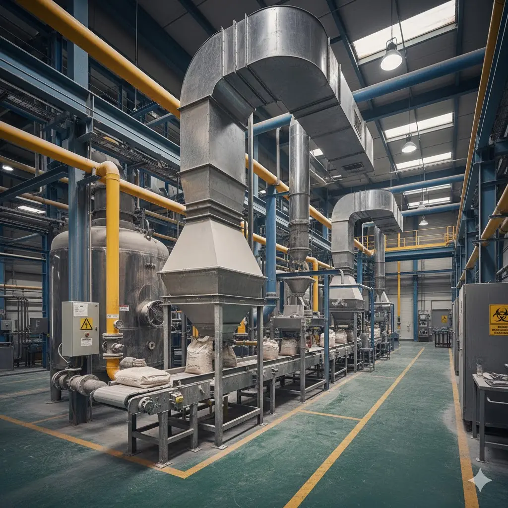 Manufacturing plant duct cleaning