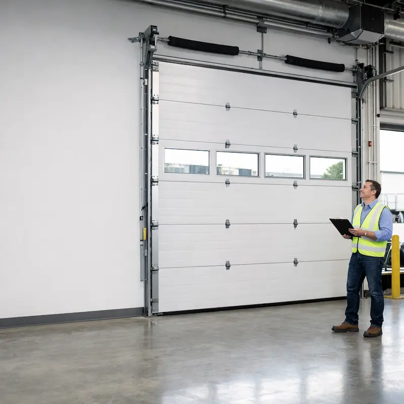Commercial door repair service for warehouse and loading dock doors in Atlanta