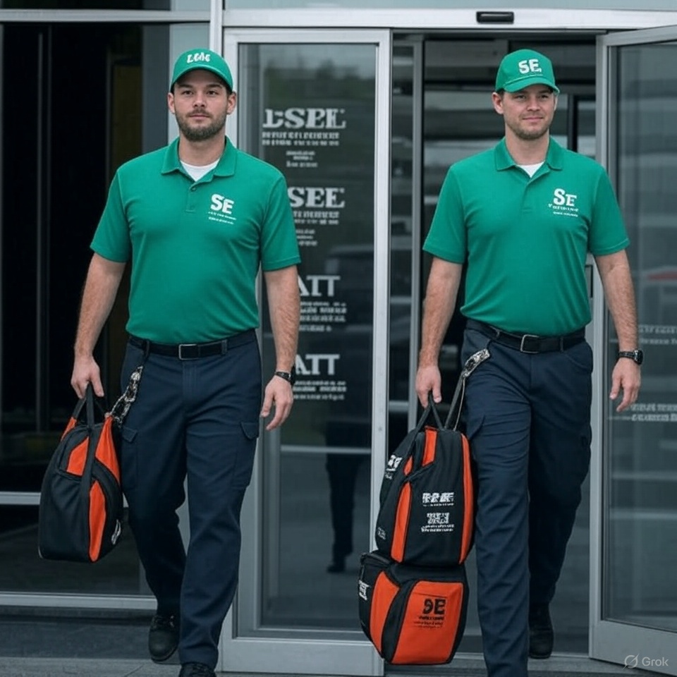 Service dispatcher coordinating technicians and scheduling