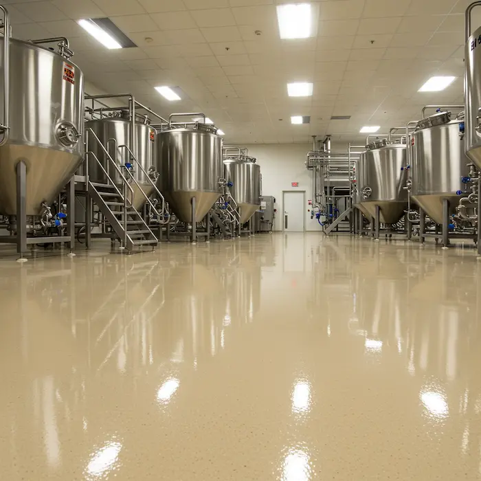 Food and beverage production sanitary floor coating Atlanta