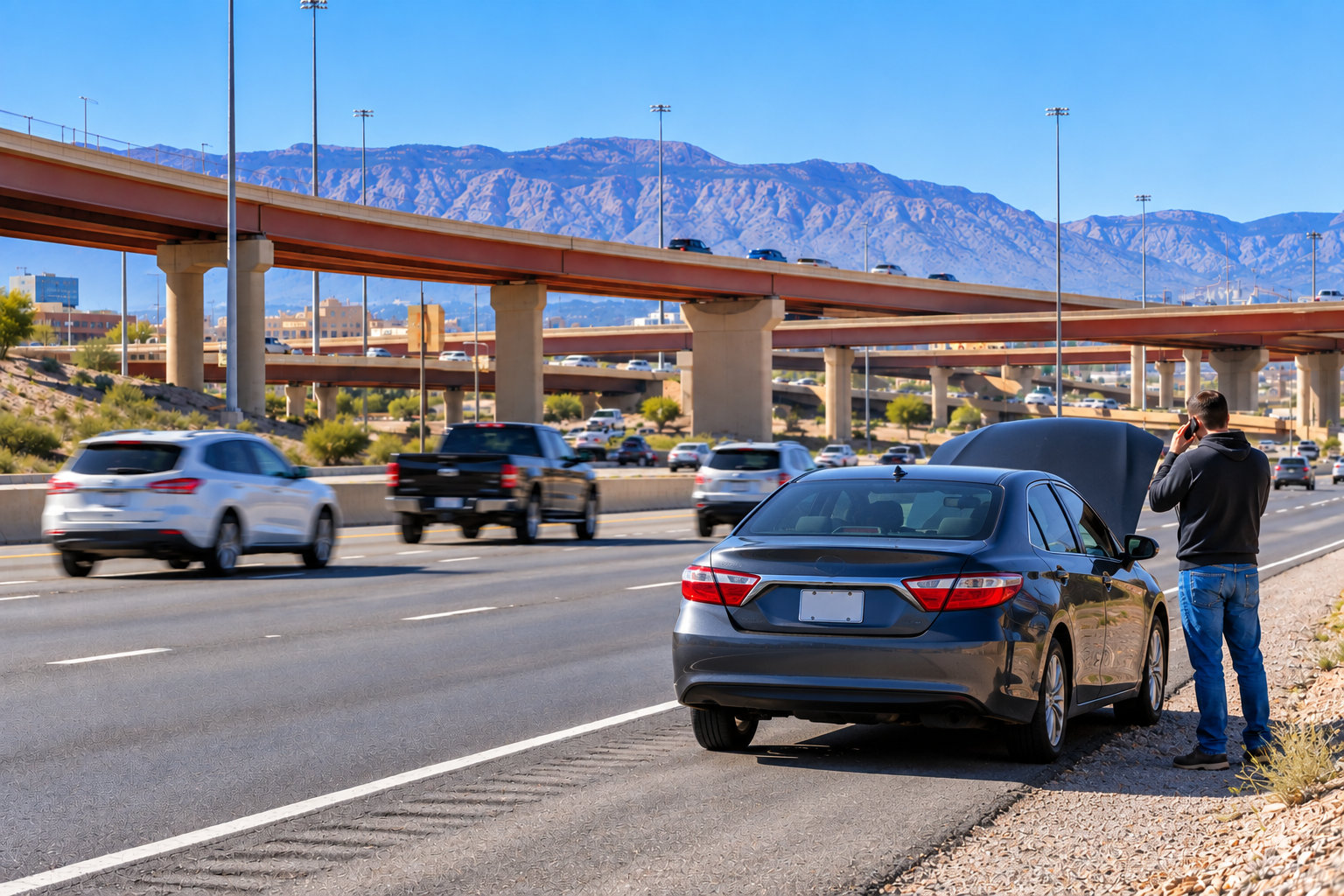 Car broke down on I-25