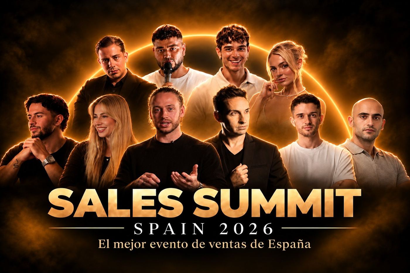 Cartel de Sales Summit Spain 2026 &mdash; los 10 ponentes del evento