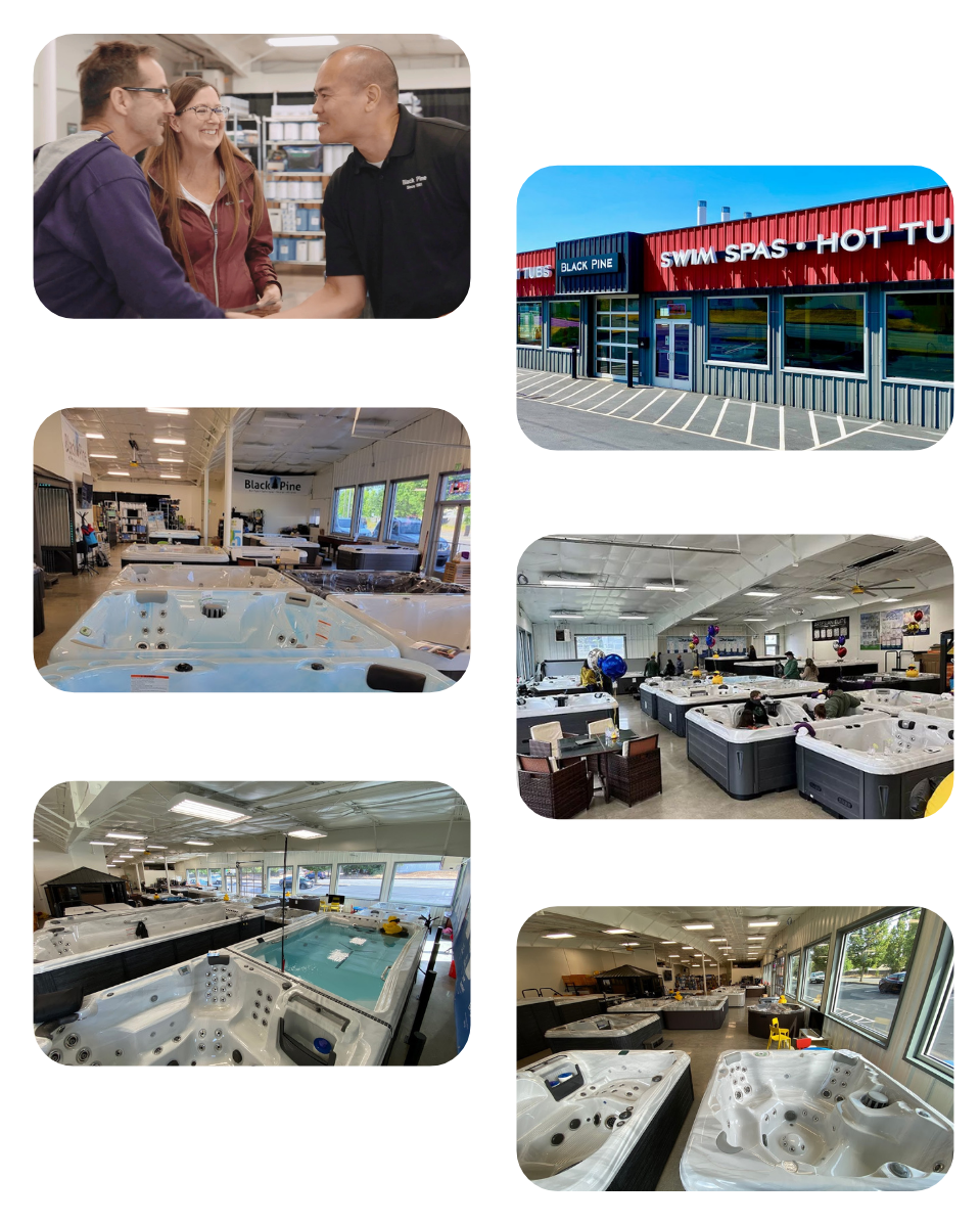 Black Pine Spas Showroom