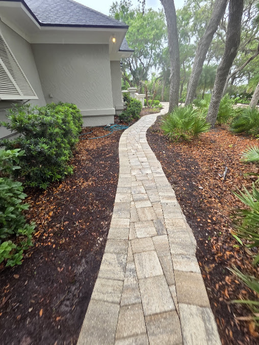 Oil and tire marks lifted from a concrete driveway in Jacksonville, FL