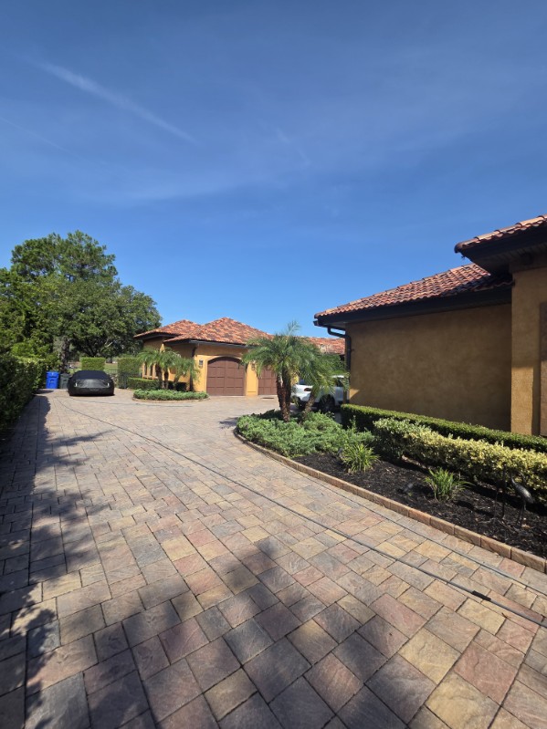 Soft-washed home exterior restored by E&S Pressure Washing in Jacksonville, FL