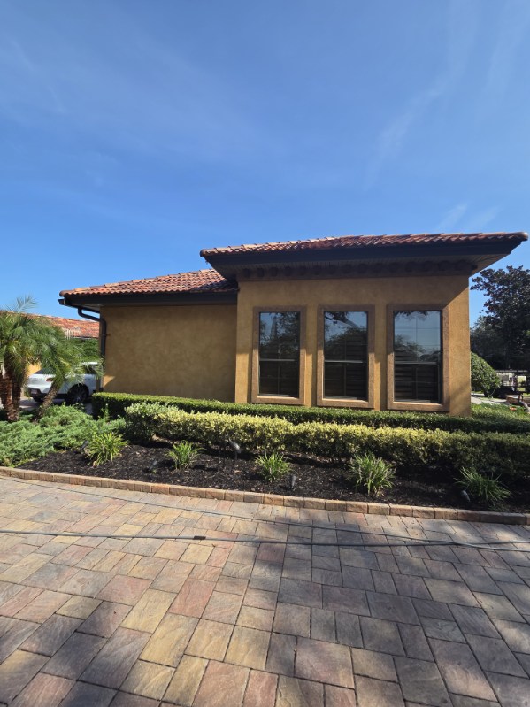 Pressure-washed driveway cleaned by E&S Pressure Washing in Jacksonville, FL
